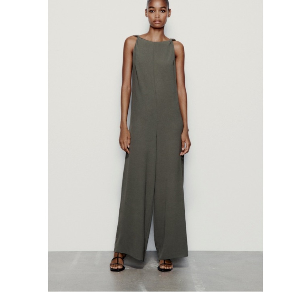 Zara flowy knotted jumpsuit